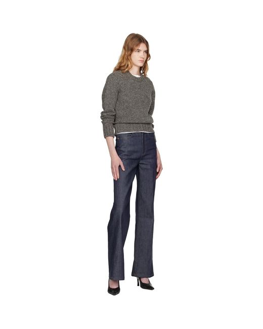 A.P.C. Black Short Round Neck Sweater