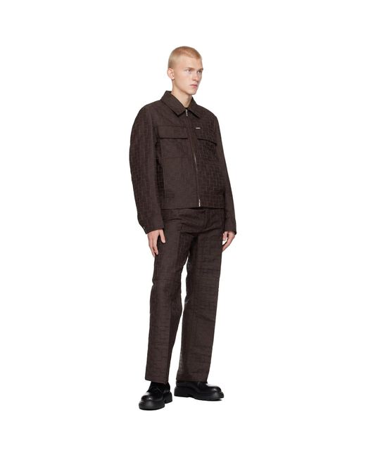 Ferragamo Black Monogram Trousers for men