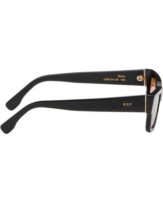 Retrosuperfuture Black Roma Sunglasses for men