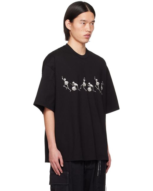 T-shirt noir à image imprimée Mastermind Japan pour homme en coloris Black