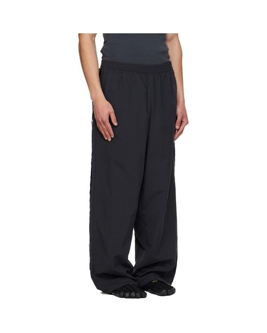 Vetements Black Taped Track Pants for men