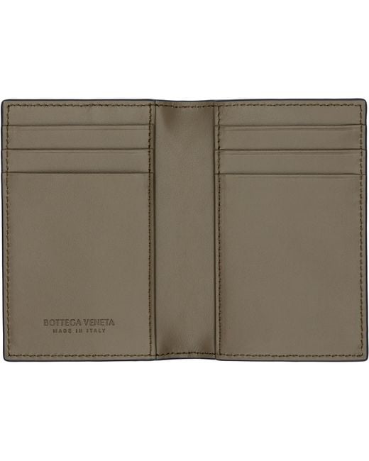 Bottega Veneta Blue Intrecciato Passport Holder for men