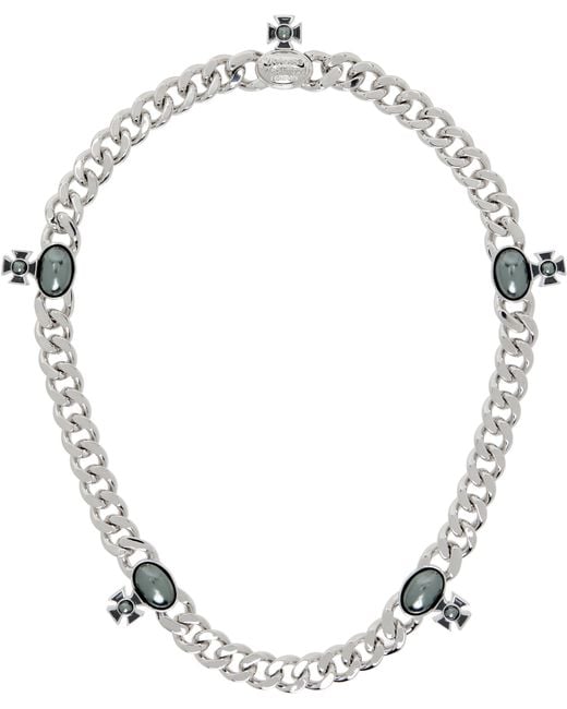 Vivienne Westwood Metallic Gaby Necklace for men