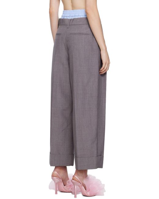Alexander Wang Multicolor Gray Layered Trousers