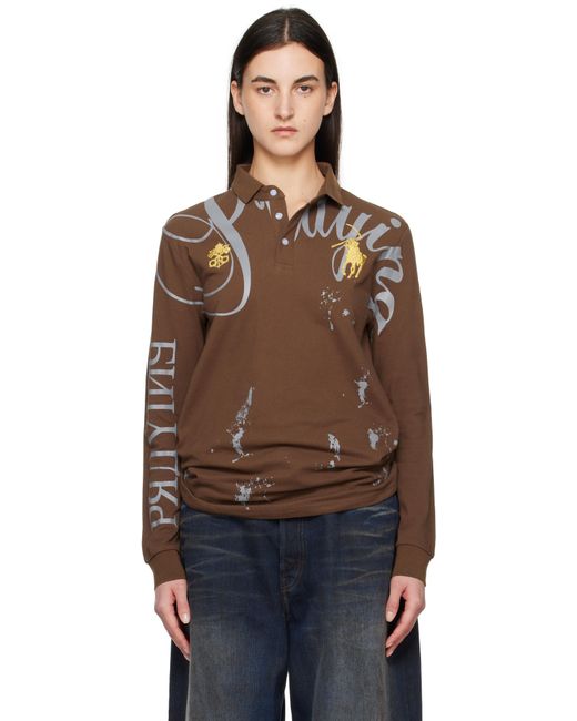 PRAYING Brown Polo