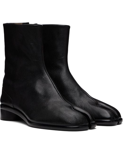 Maison Margiela Black Tabi Ankle Boots for men