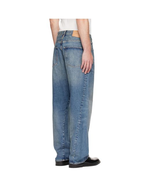 sunflower Blue Wide Twist Jeans for men