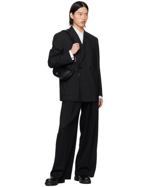 Veston noir à double boutonnage Wooyoungmi pour homme en coloris Black