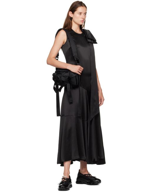 Simone Rocha Black Beaded Tracker Ballerina Sneakers