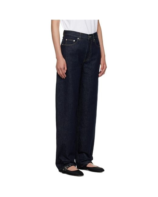 Loulou de Saison Blue Samur Straight-Leg Jeans