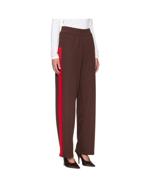 Coperni Red Oversized Track Pants