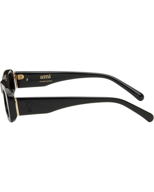 AMI Black 75010 Sunglasses for men