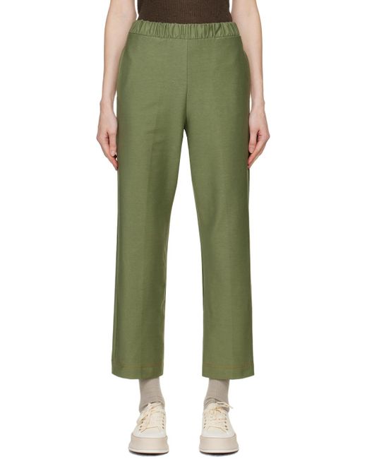 Max Mara Green Ballata Trousers