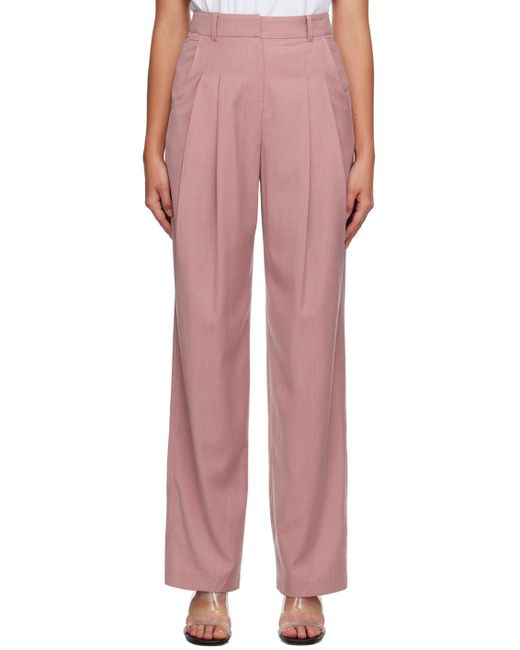 Frankie Shop Pink Gelso Trousers
