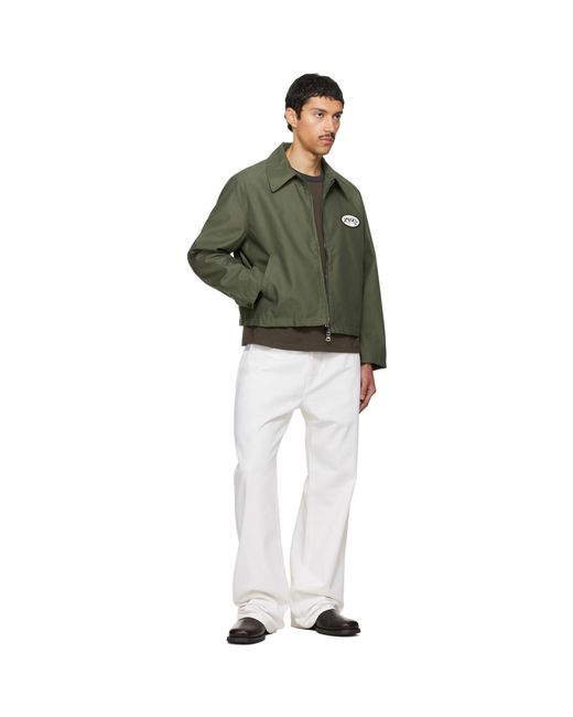 Second/Layer Green Lucky Station Jacket for men