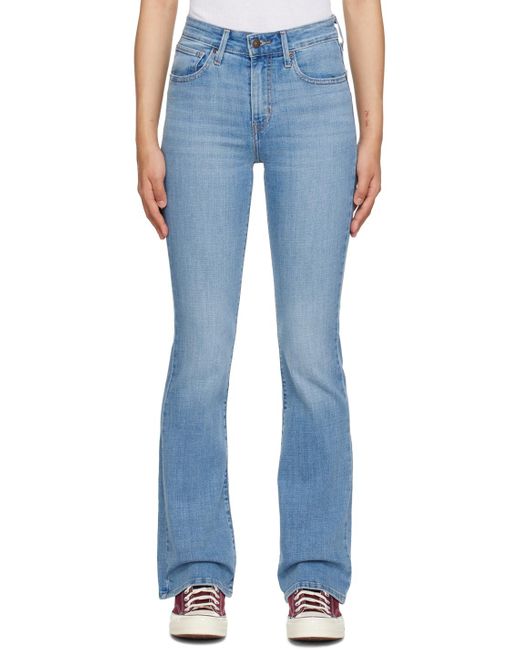 Levi s Blue 725 High rise Bootcut Jeans Lyst UK
