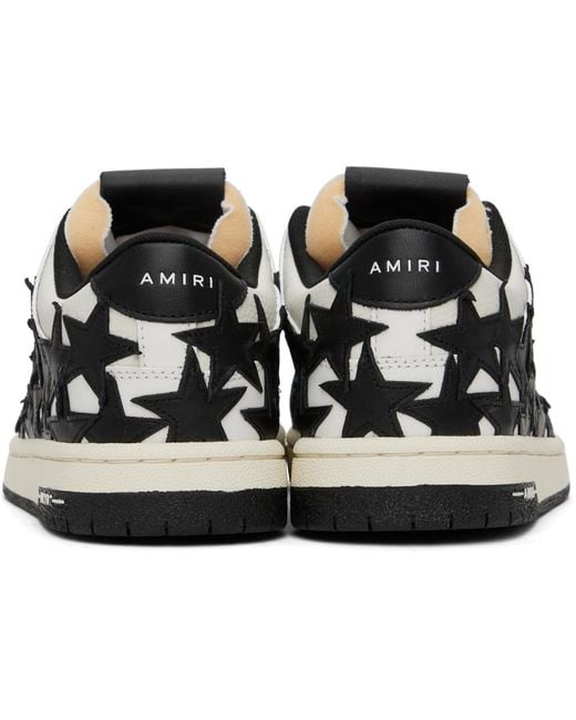 Amiri Black & White Stars Low Sneakers for men