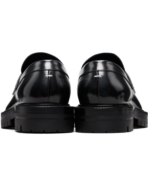 Maison Margiela Black Tabi County Loafers for men