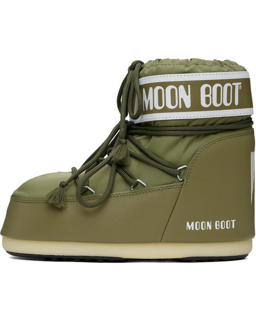 Moon Boot Green Icon Low Nylon Boots for men