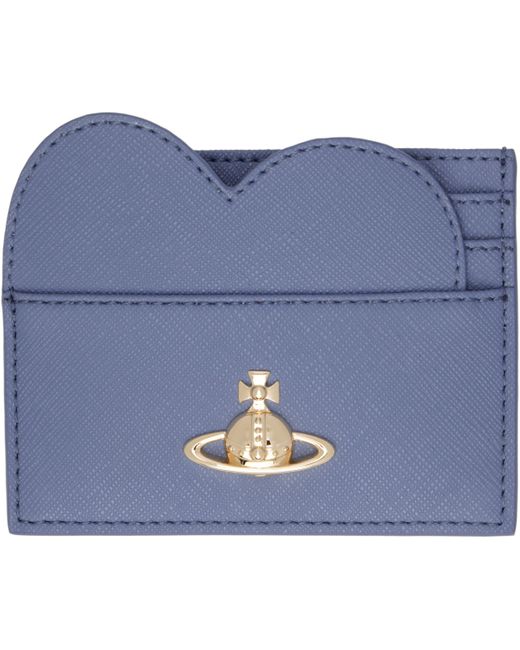 メンズ Vivienne Westwood ブルー Heart カードケース Blue