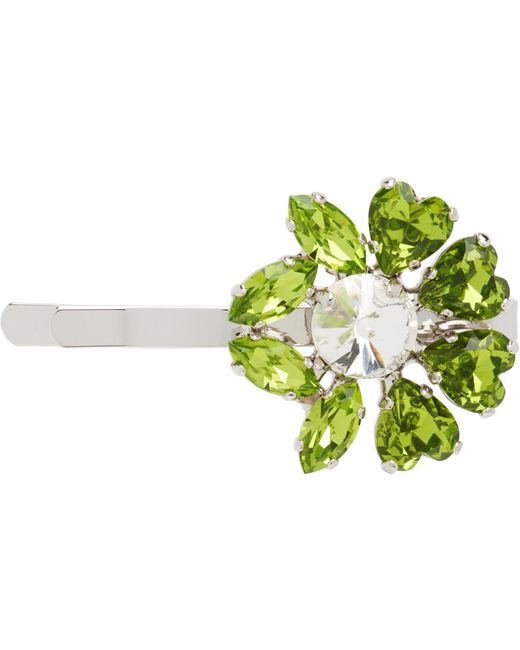 Simone Rocha Black Mini Heartbloom Hair Clip