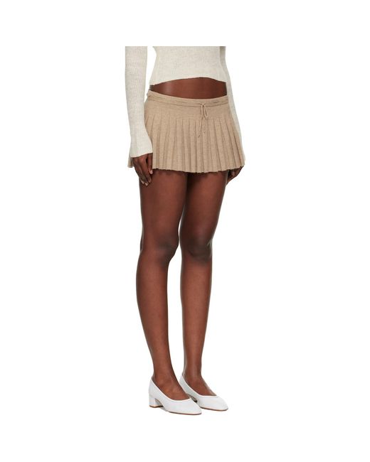 GUIZIO Black Taupe Vivienne Miniskirt