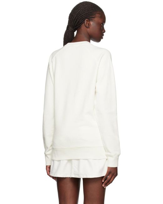 Maison Kitsuné Black Off-white Chillax Fox Sweatshirt