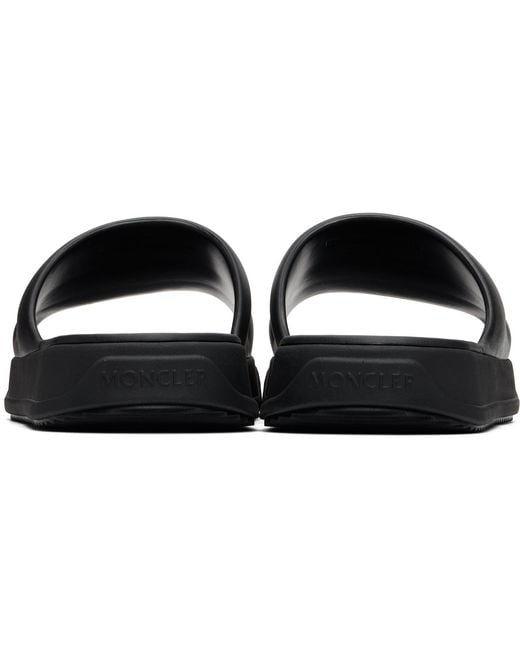 Moncler Black Altive Slides for men