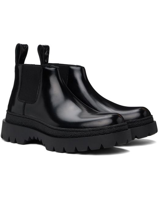 Bottega Veneta Black Highway Chelsea Boots for men