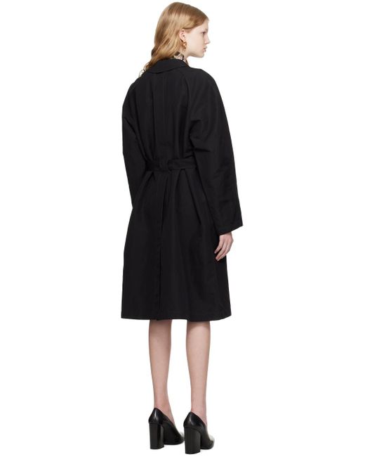 Lemaire Black Belted Lightweight Coat