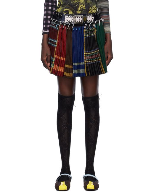 Chopova Lowena マルチカラー Bulgarian Apron カラビナ ミニスカート Black