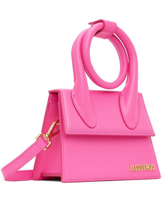 Jacquemus Pink Le Papier 'le Chiquito Nœud' Bag