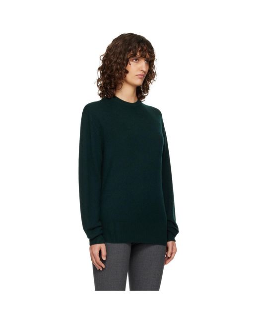 Totême Black Classic Cashmere Crew Knit Sweater