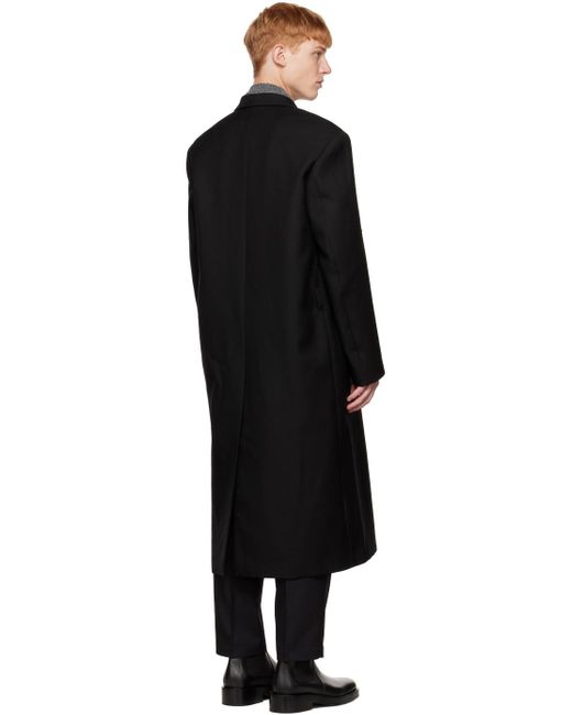 Jil Sander Black Sharp Coat for men