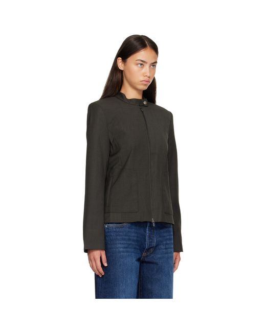 St. Agni Black Moto Jacket