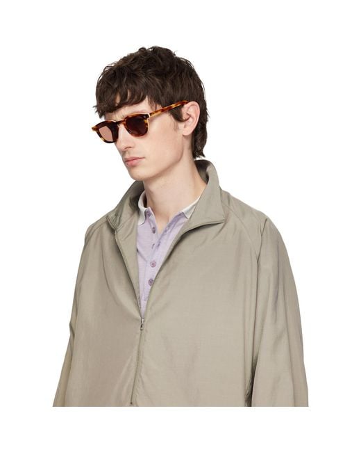 Maison Kitsuné Black A. Society Edition Camille Sunglasses for men