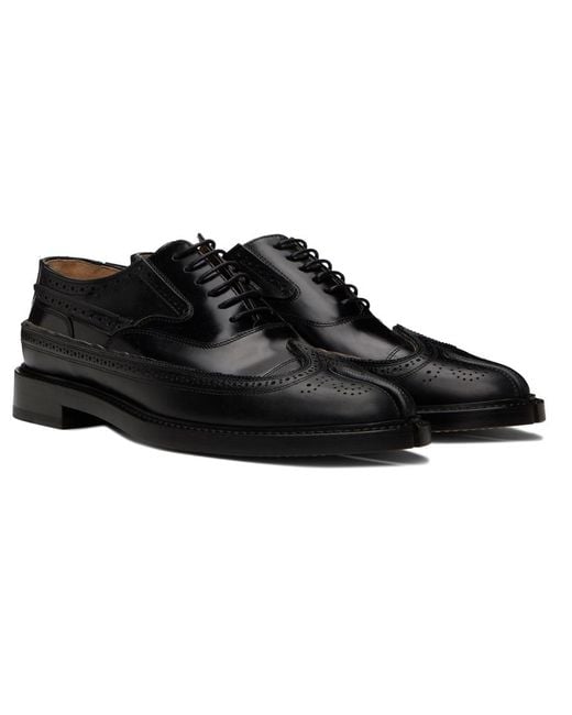 Maison Margiela Black Tabi Monster Lace-up Oxfords for men