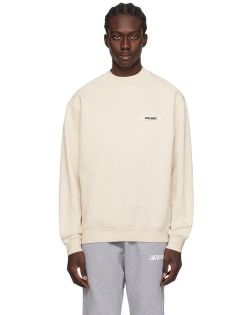 Pull molletonné 'le sweatshirt gros-grain' - les classiques Jacquemus pour  homme en coloris Noir | Lyst