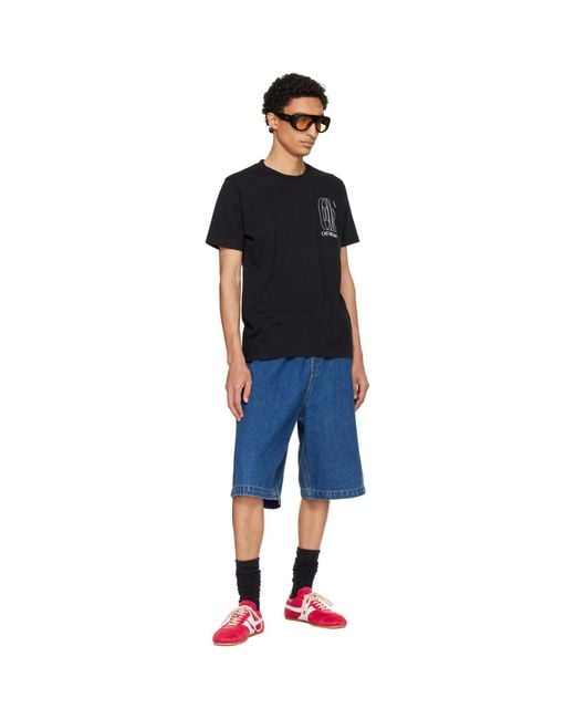 Off-White c/o Virgil Abloh Black Big Double Arrow Slim T-Shirt for men