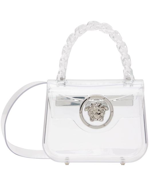 Mini sac à méduse Versace en coloris White