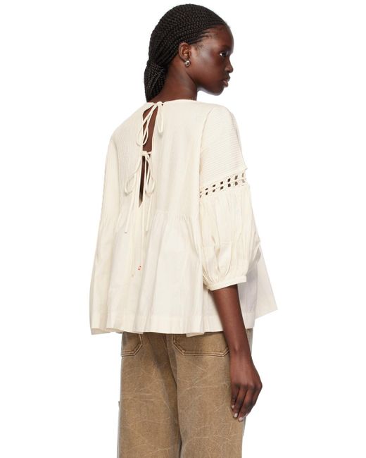 STORY mfg. Natural Off- Amelia Blouse