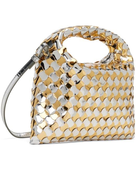 Bottega Veneta Metallic Mini Hop Bag