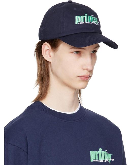 Sportyrich casquette bleu marine à image à logo Sporty & Rich pour homme en coloris Blue