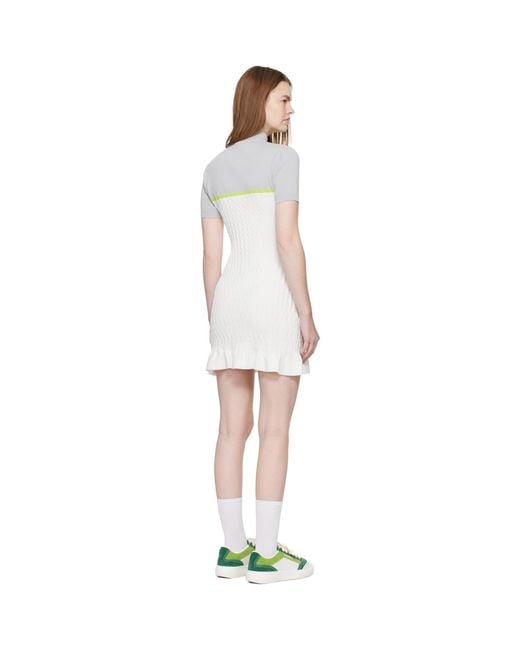 Casablanca Black Tennis Polo Minidress