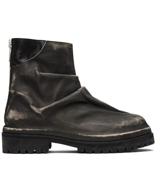 424 Black Marathon Boots for men