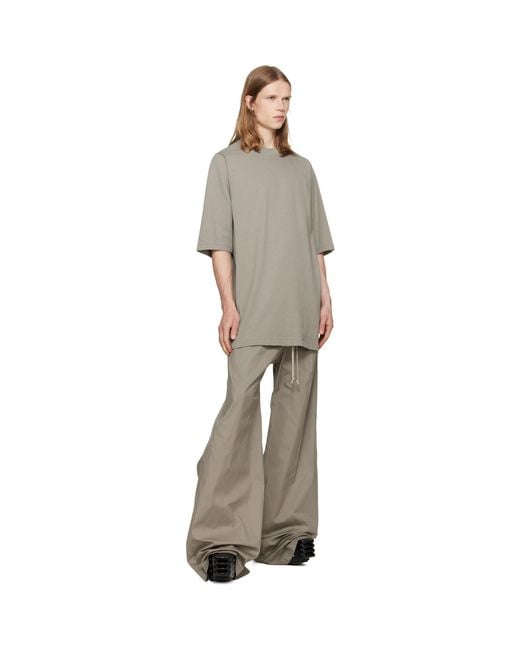 Rick Owens Gray Taupe Jumbo/T-Shirt for men