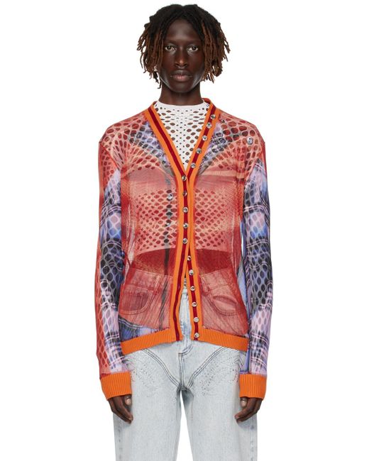 Y. Project Red Jean Paul Gaultier Edition Cardigan for men