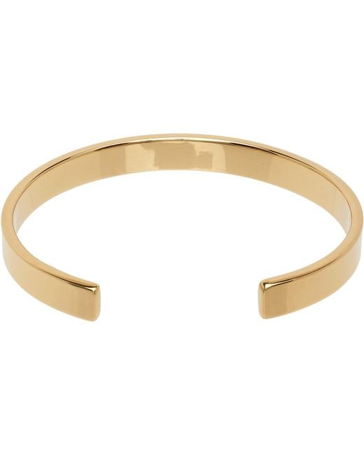 Maison Margiela Black Logo Reference Cuff Bracelet for men