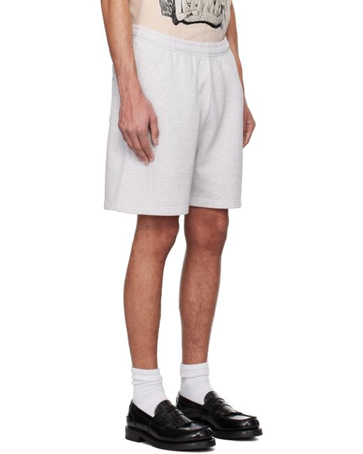 メンズ Acne グレー オーガニックコットン ショートパンツ White