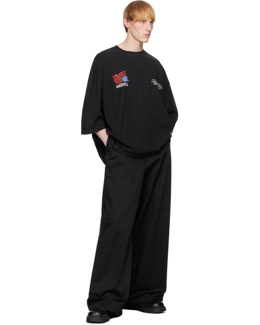メンズ Willy Chavarria ブラック 'América Community Center' Tシャツ Black